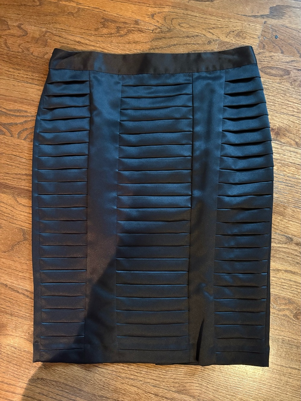 Worthington Black Satin Pencil Skirt